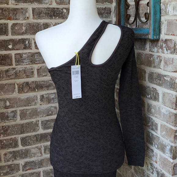 NWT! BCBGeneration One Sleeve Sexy Bodycon Dress - Picture 4 of 4